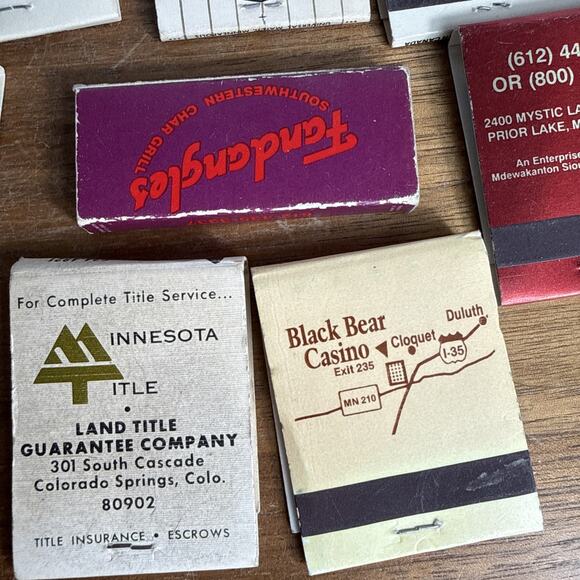 Vintage Minnesota Matchbook Lot Most Unused Leamington Hotel Restaurants Casino - Picture 10 of 10